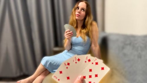 "Ты вновь проиграл! - Так что раздевайся!" - Игра с мачехой на желание!